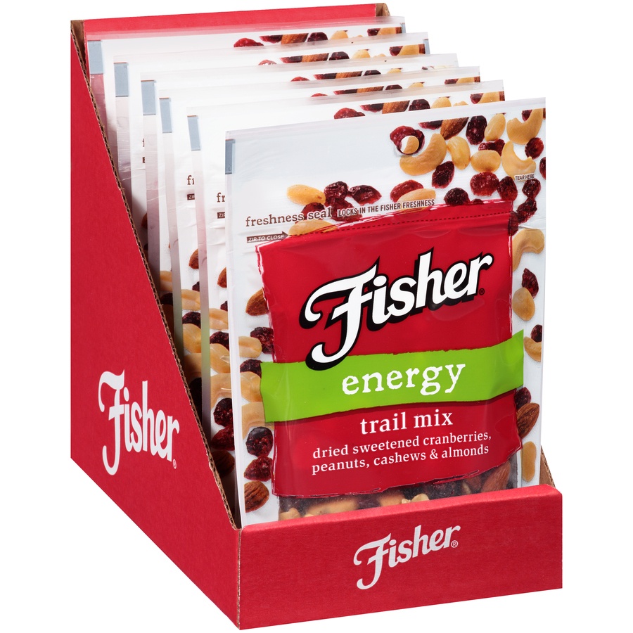 slide 2 of 8, Fisher Energy Trail Mix 3.5 oz. Bag, 3.5 oz