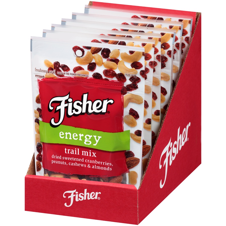 slide 3 of 8, Fisher Energy Trail Mix 3.5 oz. Bag, 3.5 oz