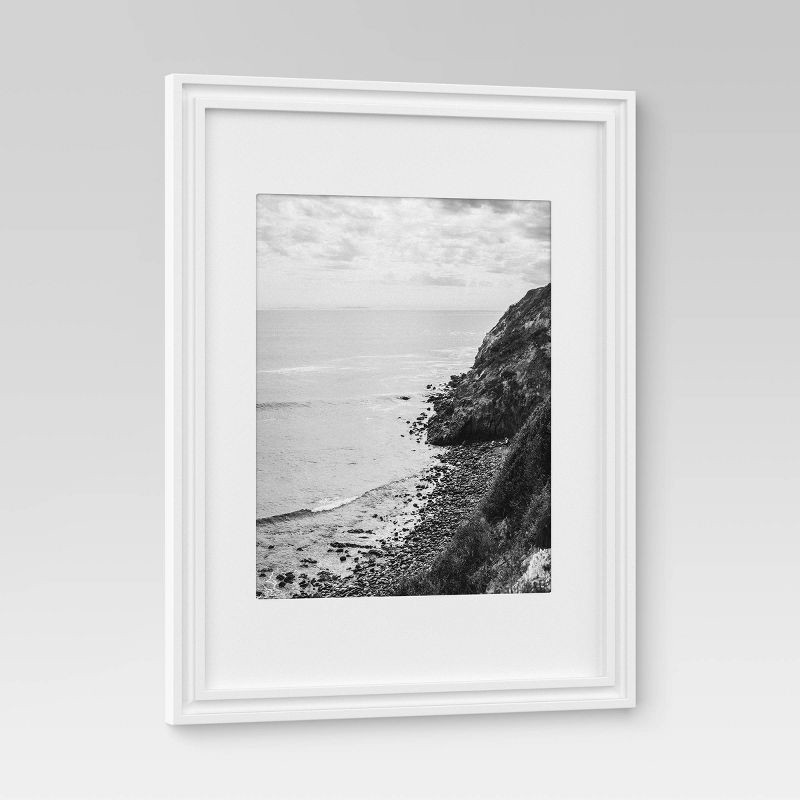 slide 3 of 4, 11"x14" Matted to 8"x10" Traditional Value Picture Frame White - Room Essentials™, 1 ct