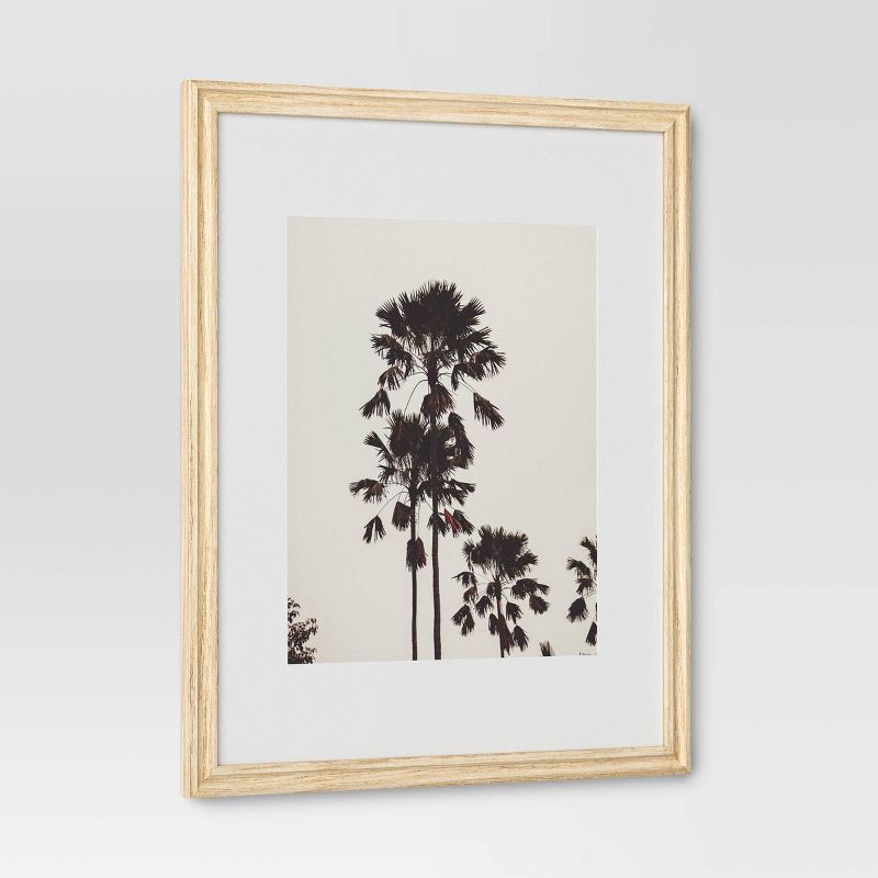 slide 3 of 4, 11"x14" Matted to 8"x10" Traditional Value Picture Frame Natural Wood - Room Essentials™, 1 ct