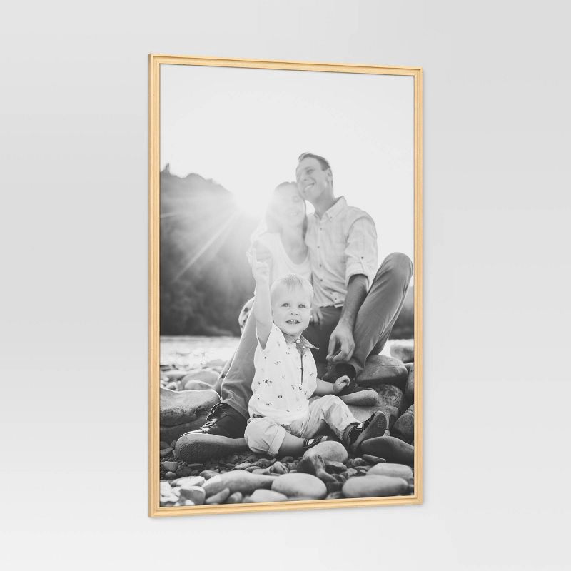 slide 3 of 4, 24"x36" Traditional Poster Picture Frame Natural - Room Essentials™, 1 ct