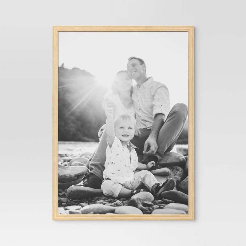 slide 1 of 4, 20"x28" Traditional Poster Picture Frame Natural - Room Essentials™, 1 ct