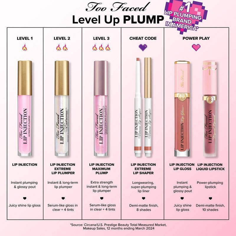slide 10 of 10, Too Faced Lip Injection Extreme Lip Shaper Plumping Lip Liner- Happily Ever After - 0.01oz - Ulta Beauty, 0.01 oz