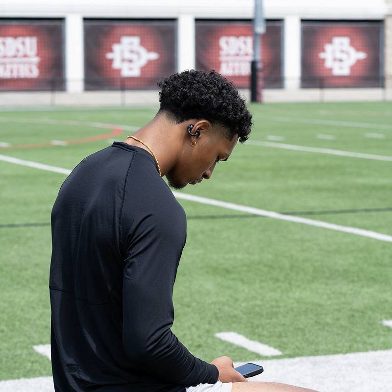 slide 10 of 13, JLab Flex True Wireless Bluetooth Open-Ear Earbuds - Black: USB-C, Sweat-Resistant, 1 ct