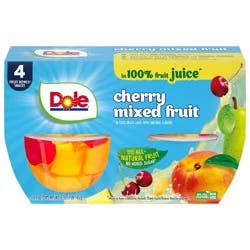Dole Cherry Mixed Fruits in Juice Fruit Cups - 16oz/4ct