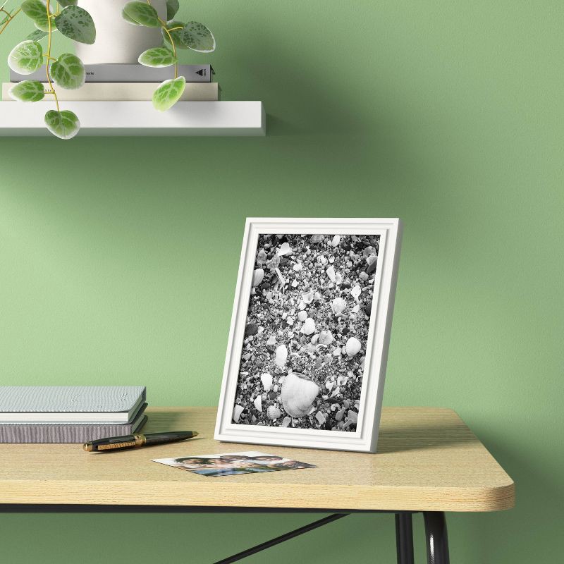 slide 2 of 4, 5"x7" Traditional Table Picture Frame White - Room Essentials™, 1 ct
