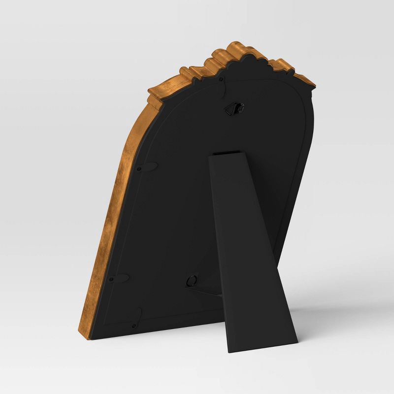 slide 4 of 4, 5"x7" Matted to 4"x6" Ornate Arch Table Frame Antique Brass - Threshold™, 1 ct