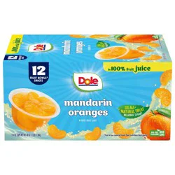 Dole Mandarin Oranges Fruit cups in 100% Juice - 48oz/12ct
