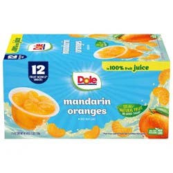 Dole Mandarin Oranges Fruit cups in 100% Juice - 48oz/12ct