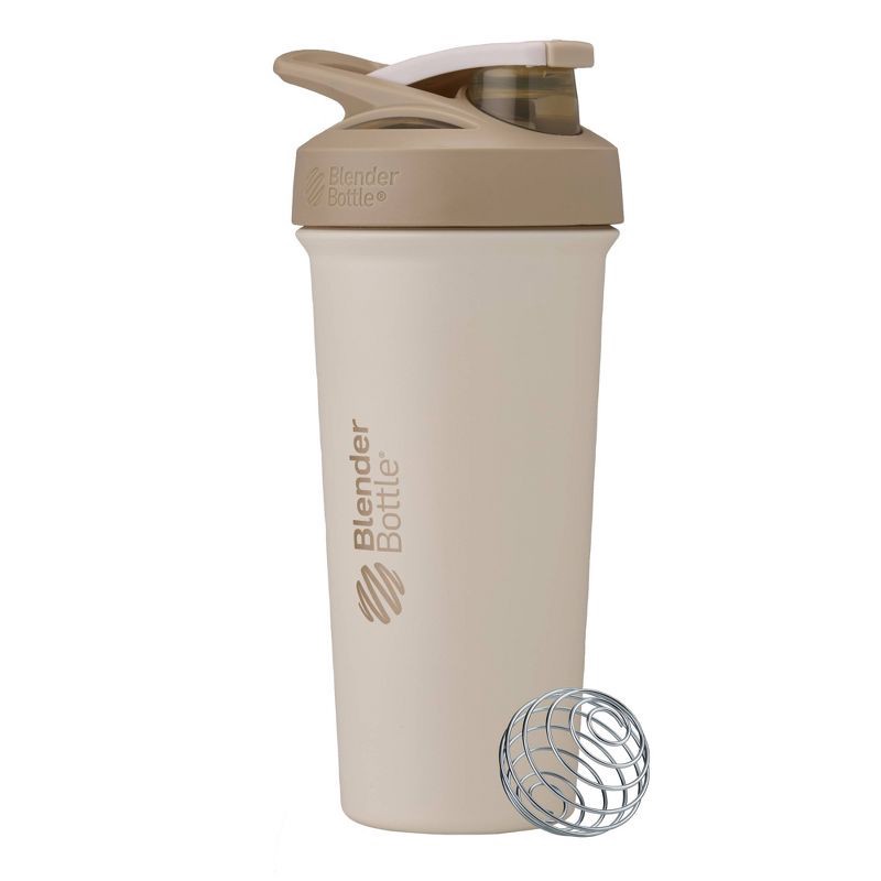 slide 7 of 8, BlenderBottle 25oz Strada Sleek Stainless Steel Tumbler - Cream, 25 oz