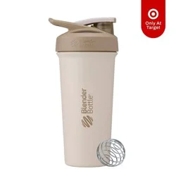 BlenderBottle 25oz Strada Sleek Stainless Steel Tumbler - Cream