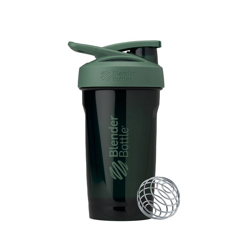slide 1 of 6, BlenderBottle 24oz Strada Tritan Shaker Bottle - Green: Leakproof Shaker, 24 oz