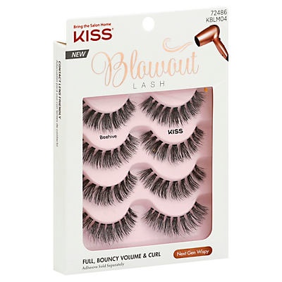 slide 1 of 1, Kiss BlowOut Beehive Lashes Multi Pack, 1 set