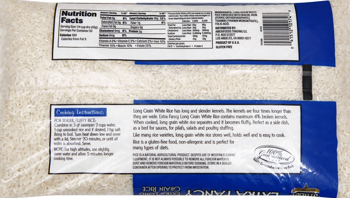 slide 6 of 6, First Street Long Grain Rice, 5 lb