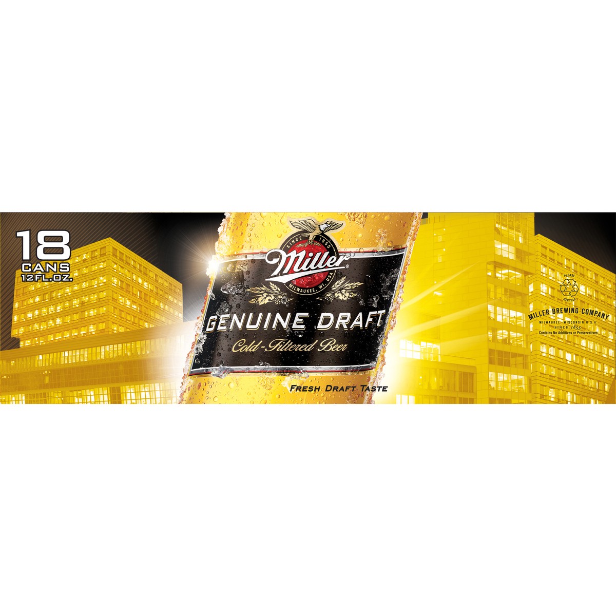 slide 5 of 9, MILLER GENUINE DRAFT Premium Beer, 12 oz