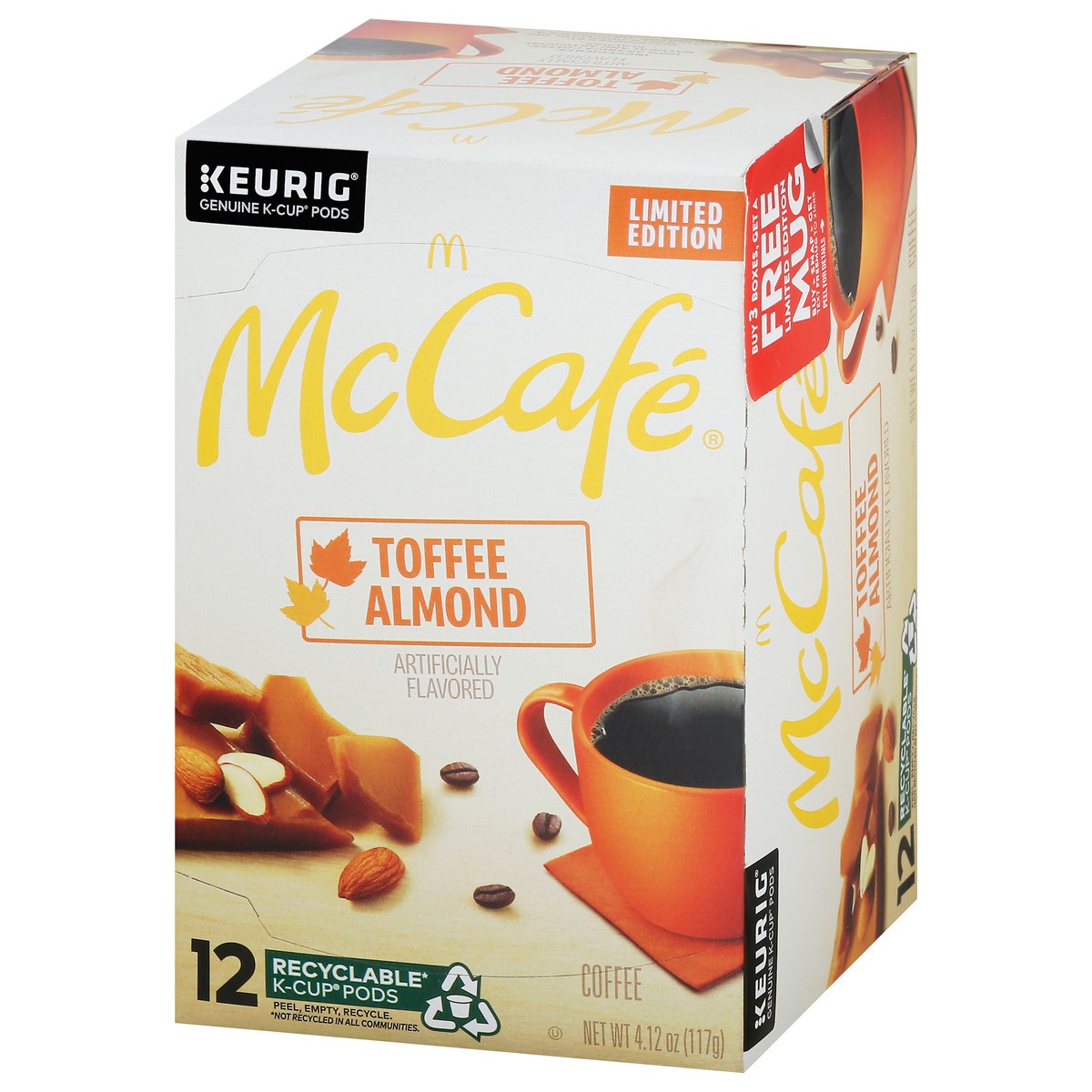 slide 8 of 9, McCafé K-Cup Pods Toffee Almond Coffee - 12 ct, 4.12 oz