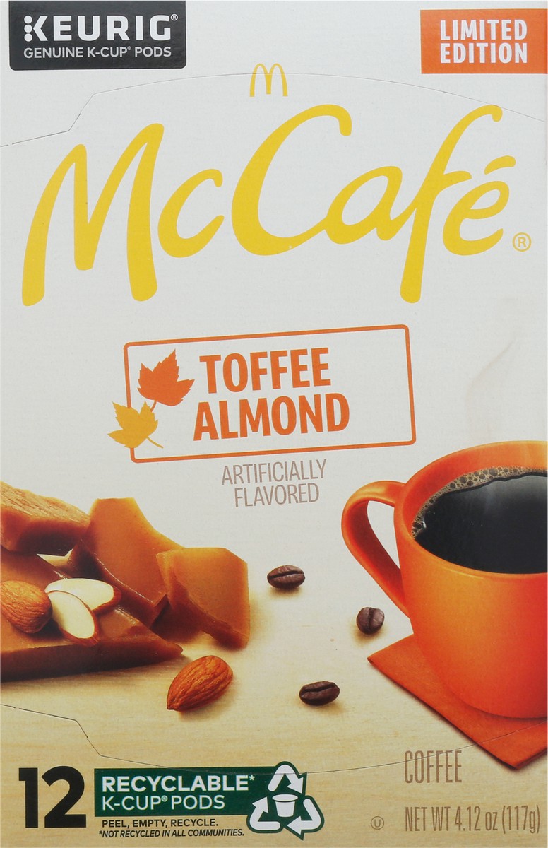 slide 3 of 9, McCafé K-Cup Pods Toffee Almond Coffee - 12 ct, 4.12 oz