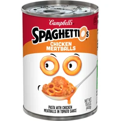 Campbell's SpaghettiOs Canned Pasta with Chicken Meatballs, 15.6 oz Can