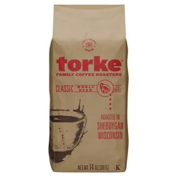 Torke Classic Medium Roast Whole Bean Coffee