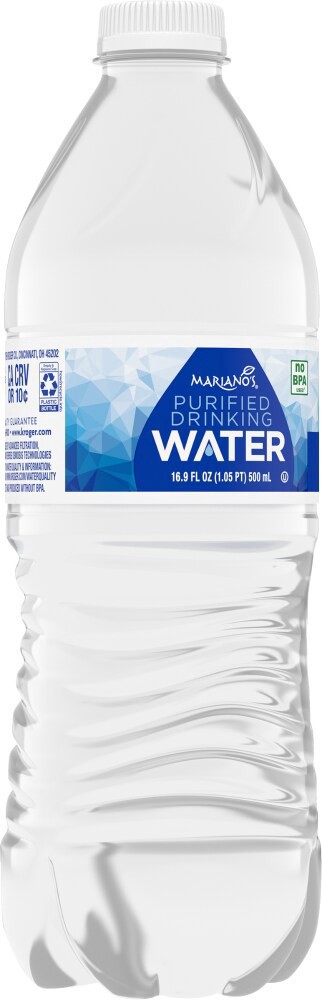 slide 2 of 3, Mariano's Marianos Purified Drinking Water, 16.9 fl oz