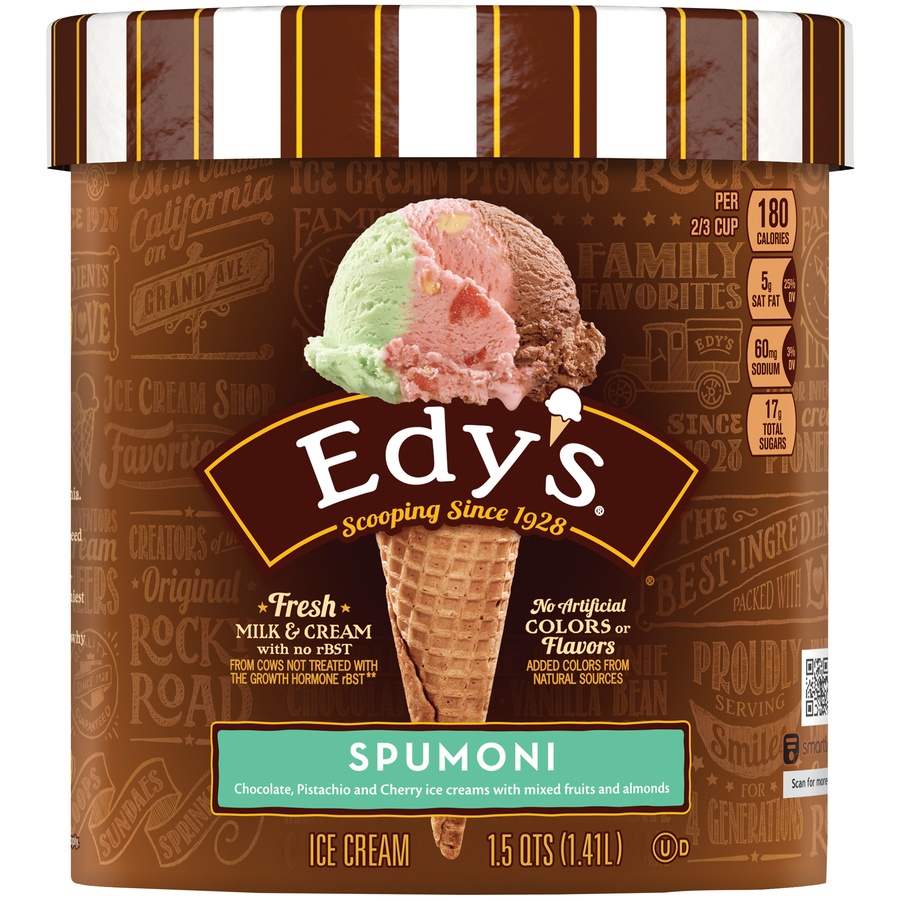 slide 2 of 7, Edy'S/Dreyer'S Spumoni Ice Cream, 1.5 qt