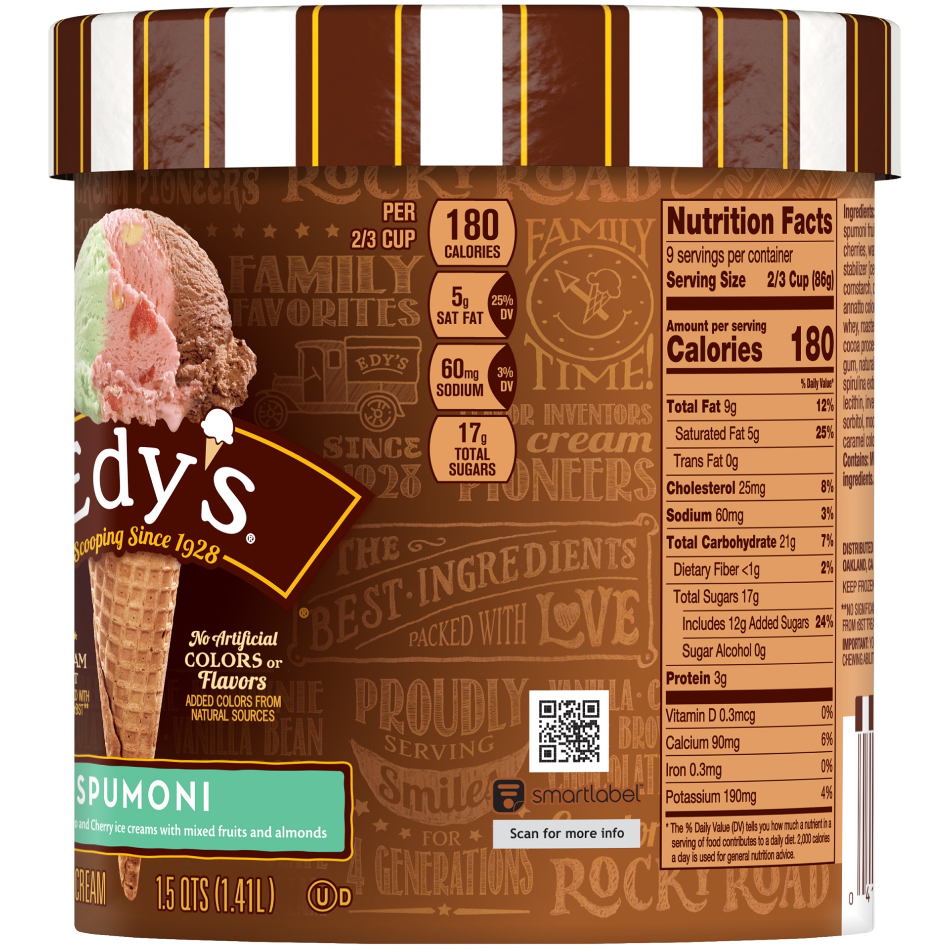 slide 4 of 7, Edy'S/Dreyer'S Spumoni Ice Cream, 1.5 qt