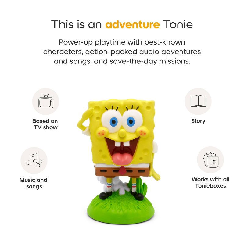 slide 5 of 7, tonies Spongebob Tonie Figurine: Educational Storybook for Creative Thinking & Music, 1 ct