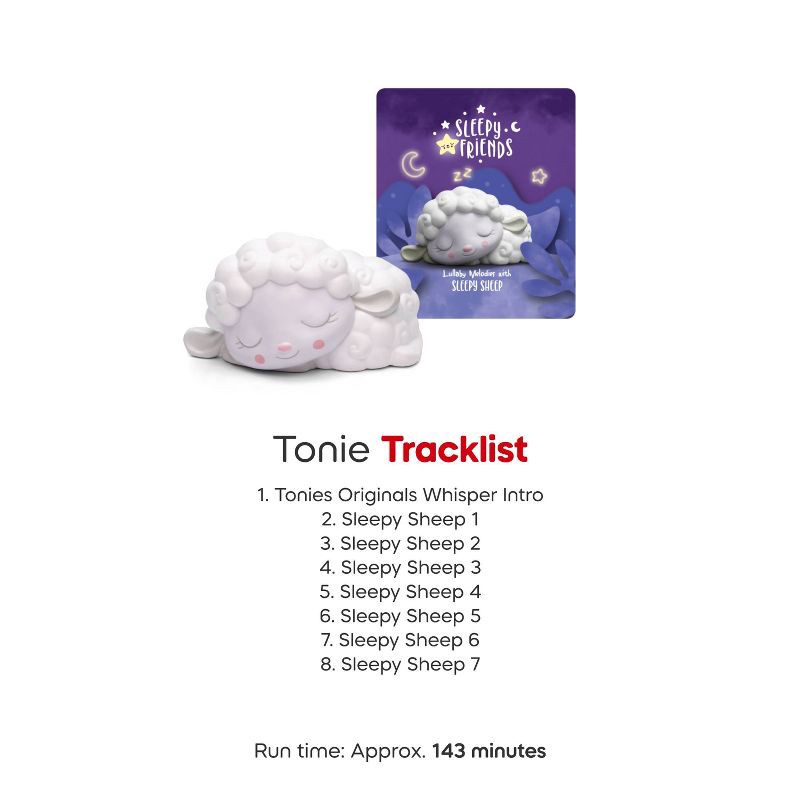 slide 6 of 8, tonies Sleepy Friends: Lullabies with Sleepy Sheep Tonie Figurine, 1 ct