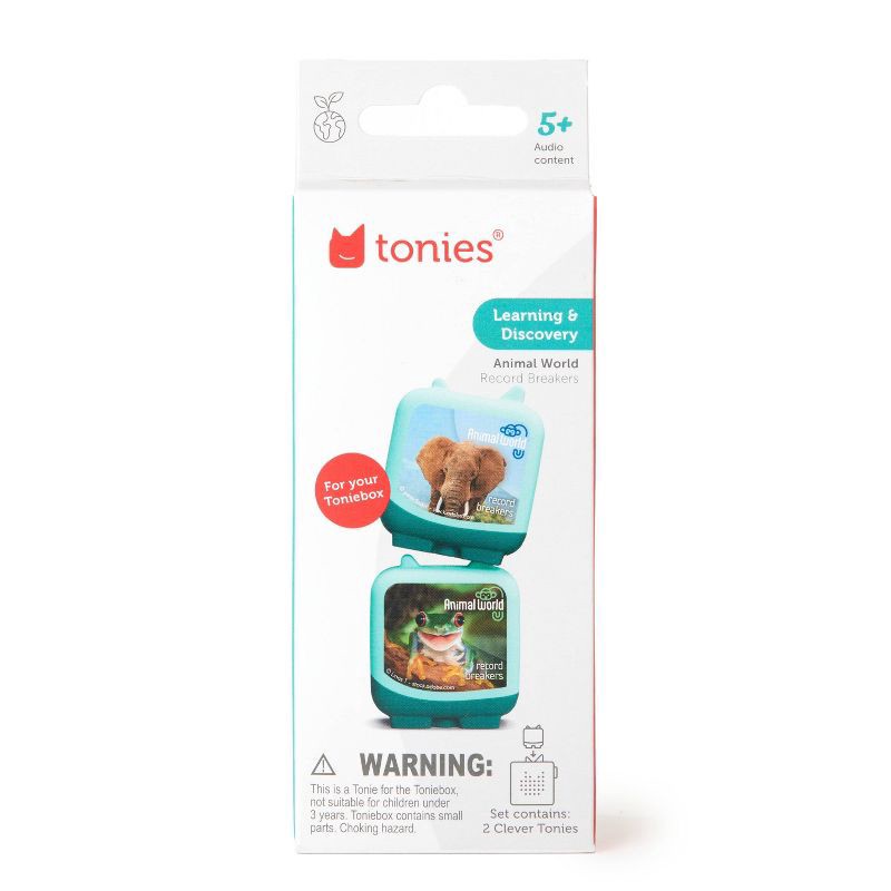 slide 2 of 7, tonies Animal World: Elephant and Frog Clever Tonies - 2pk Set, 2 ct