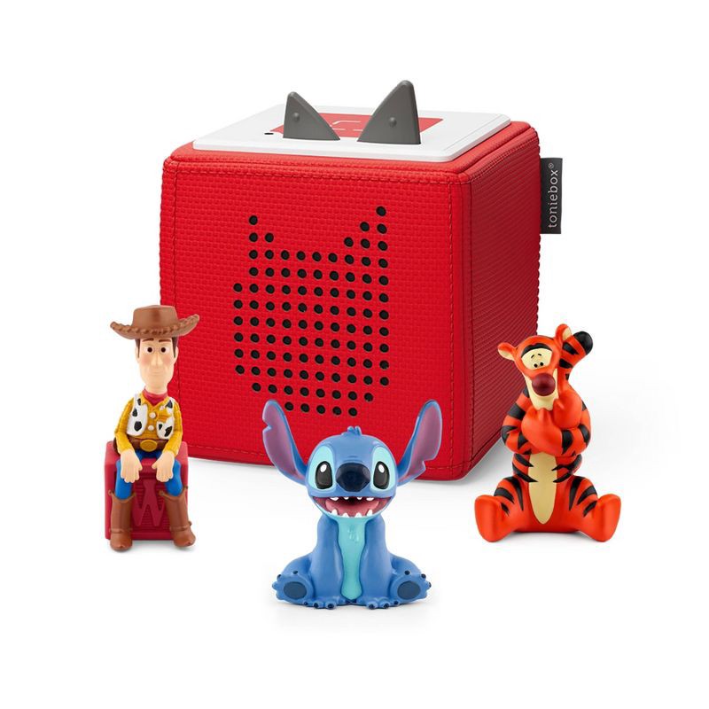 slide 1 of 9, tonies Disney Tigger, Woody and Stitch Toniebox 1 Bundle - Red, 1 ct
