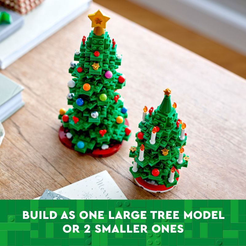 slide 3 of 5, LEGO Christmas Tree Building Set 40573, 1 ct