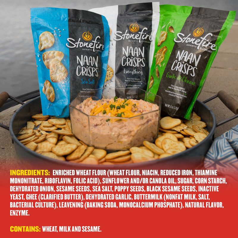 slide 5 of 9, Stonefire Everything Crisps - 6oz, 6 oz