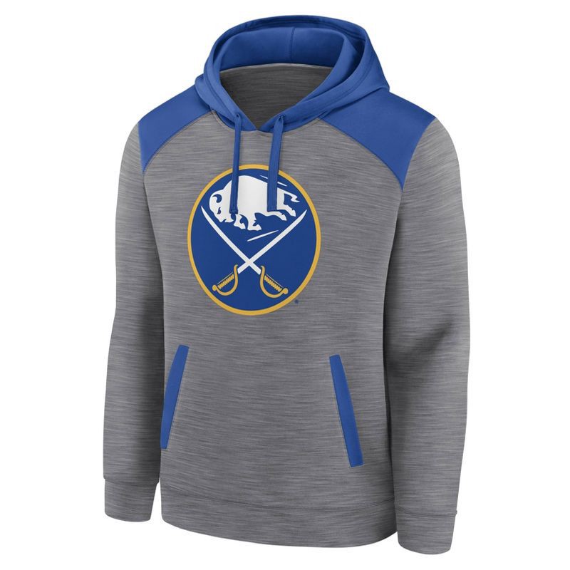 slide 2 of 3, NHL Buffalo Sabres Men's Gray Poly Hooded Sweatshirt - XXL, 1 ct
