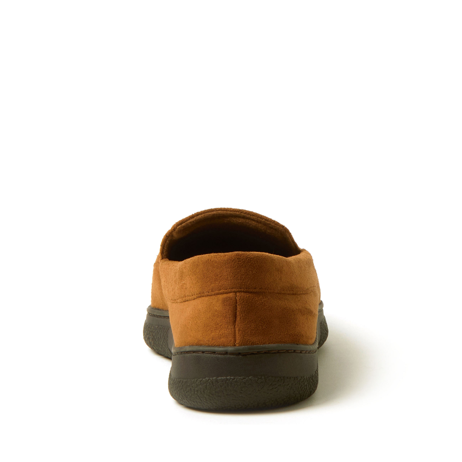 slide 2 of 4, Dearfoams Dawson Perforated Moccasin Slippers, Chestnut, Size Large, LG