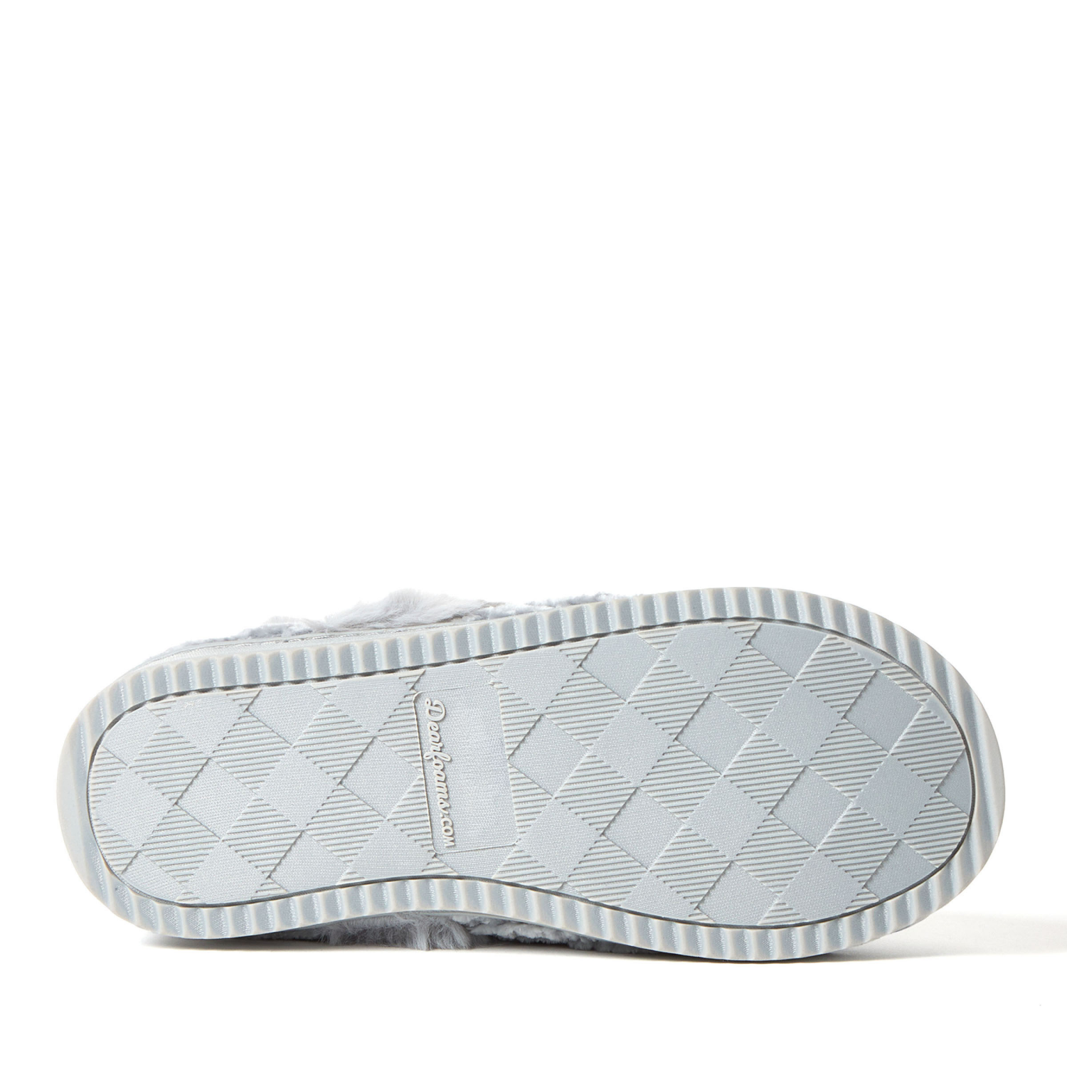 slide 3 of 6, Dearfoams Chenille Closed Back Slippers, Grey, Size Small, 1 ct