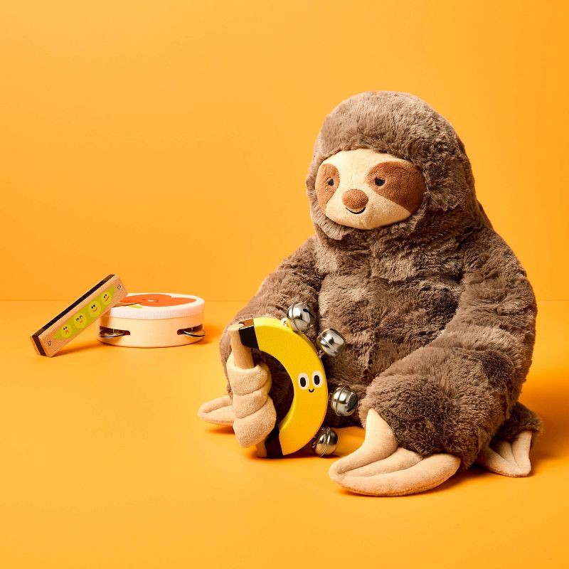 slide 2 of 5, 11" Sloth Stuffed Animal - Gigglescape™: Polyester, Zoo Animal, Ages 1+, 1 ct