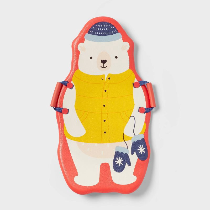 slide 2 of 3, 36" Character Foam Sled Polar Bear - Sun Squad™, 1 ct