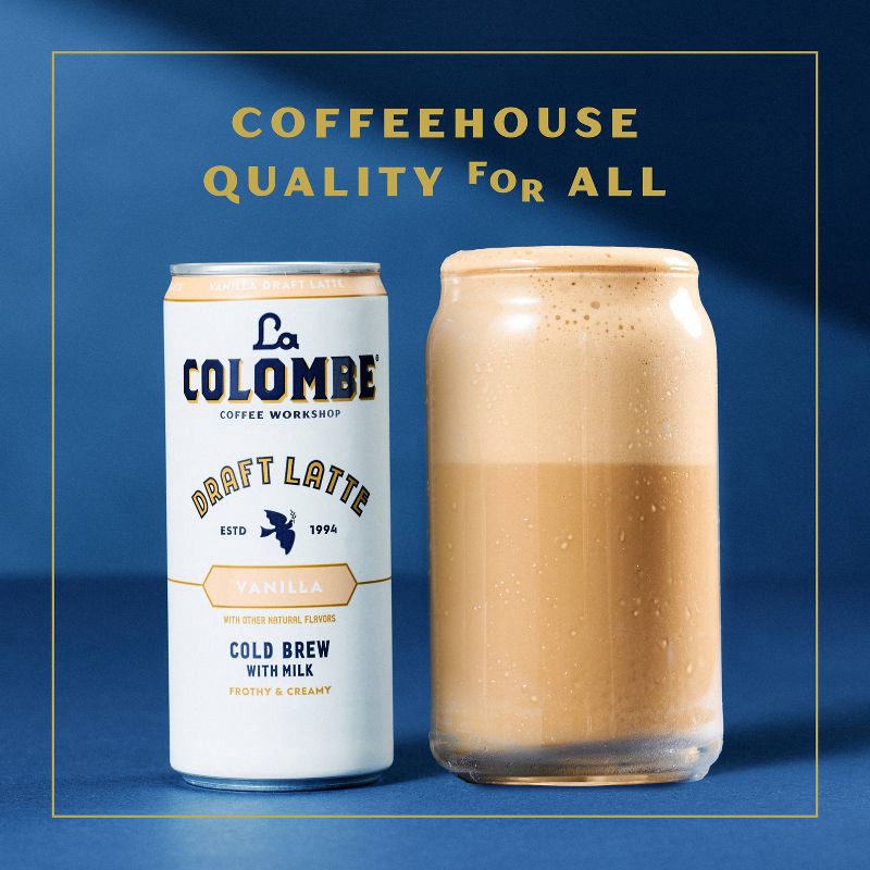 slide 3 of 12, La Colombe Vanilla Draft Latte - 11 fl oz Can, 11 fl oz