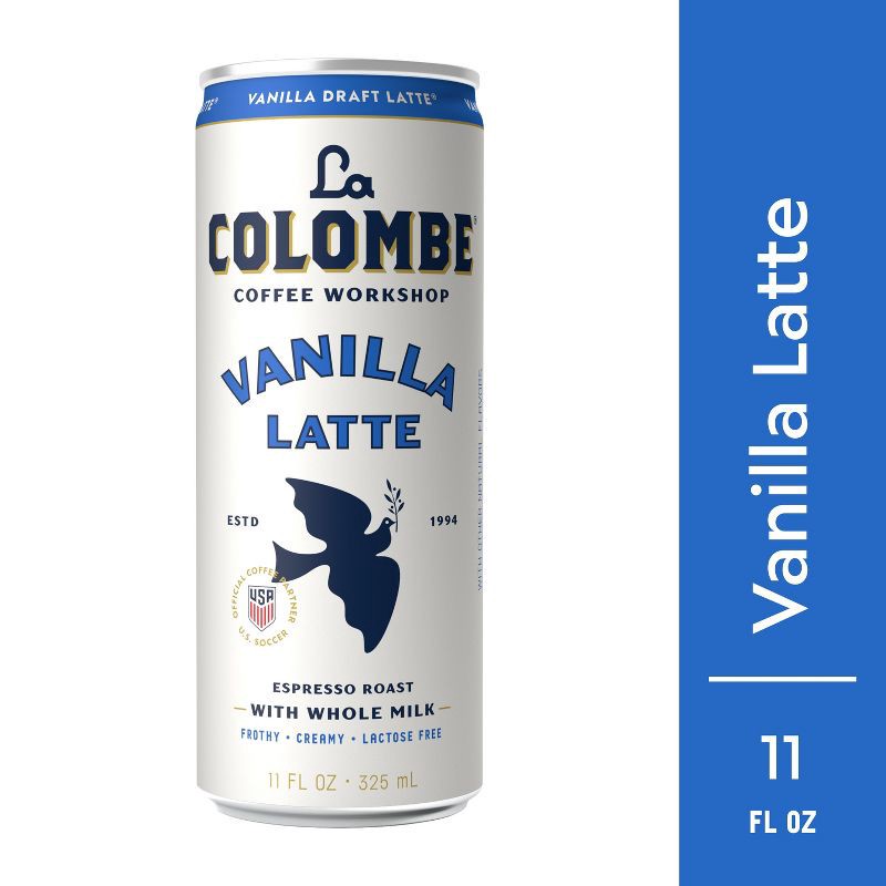 slide 1 of 11, La Colombe Vanilla Draft Latte - 11 fl oz Can, 11 fl oz