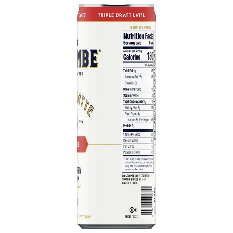 slide 9 of 12, La Colombe Triple Draft Latte - 11 fl oz Can, 11 fl oz