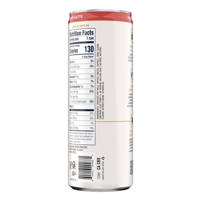 slide 11 of 12, La Colombe Triple Draft Latte - 11 fl oz Can, 11 fl oz