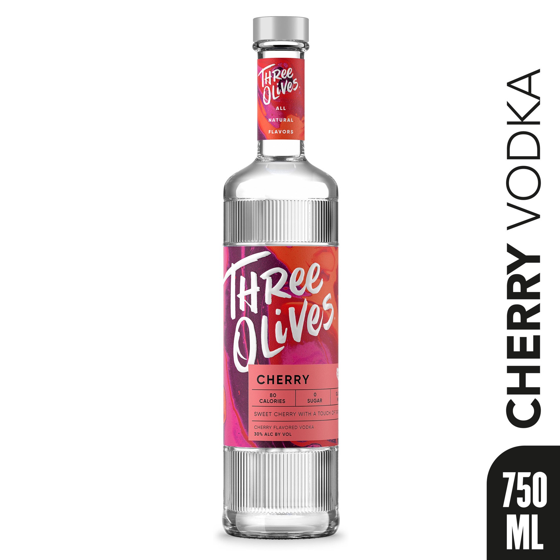 slide 5 of 5, Three Olives Cherry Vodka 750 ml, 750 ml