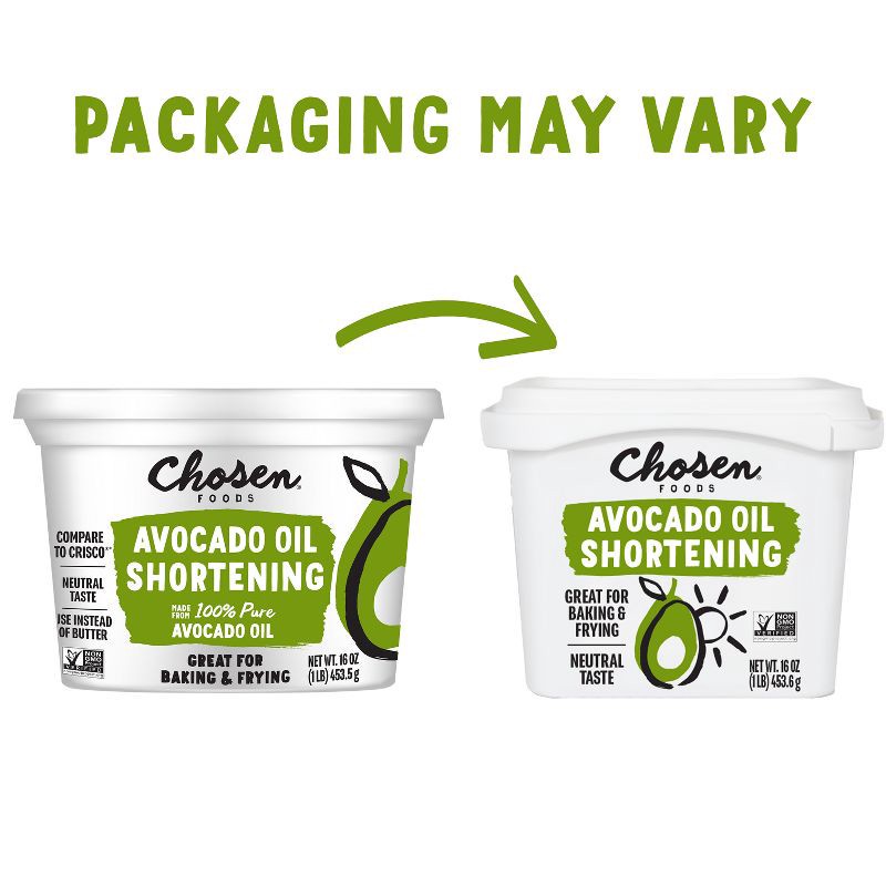 slide 4 of 8, Chosen Foods Shortening Oil - 16oz, 16 oz