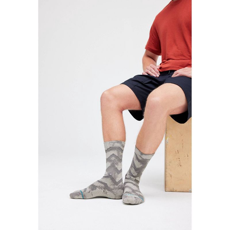 slide 3 of 7, STANCE Men's Quick Stop Tie-Dye Crew Socks 2pk - Gray 6-12, 2 ct