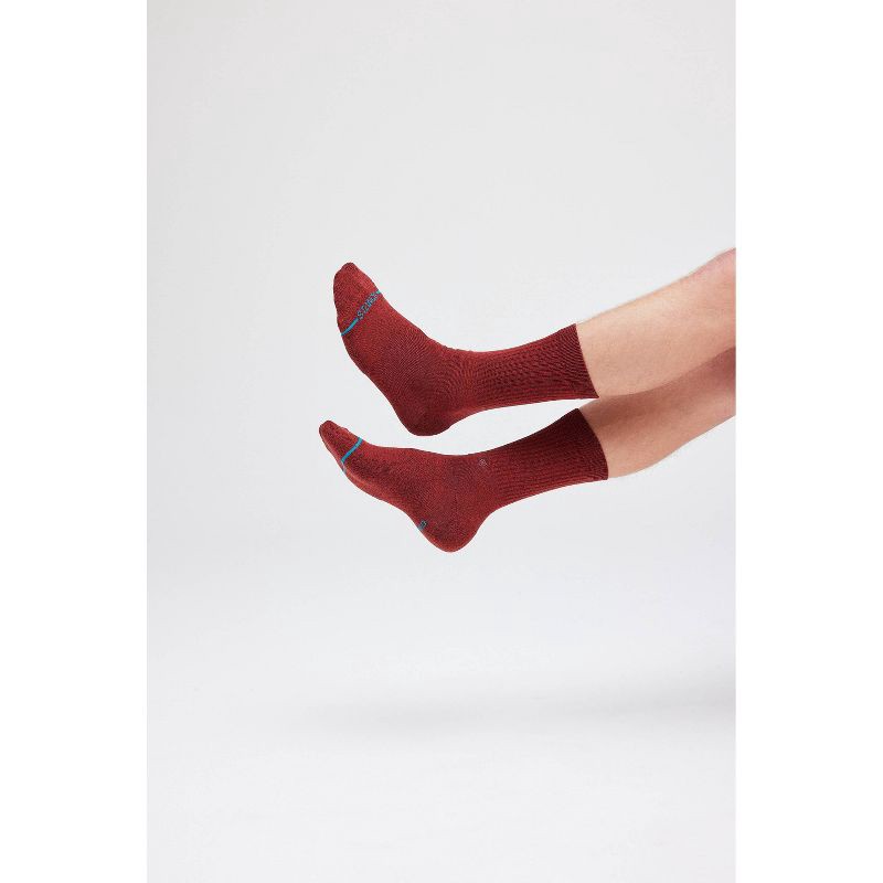 slide 8 of 8, STANCE Men's Striped Turntable Crew Socks 2pk - Navy Blue/Red 6-12, 2 ct