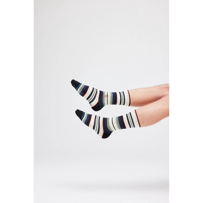 slide 7 of 8, STANCE Men's Striped Duncans Crew Socks 2pk - Navy Blue/Gray/White 6-12, 2 ct