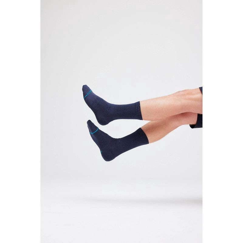 slide 8 of 8, STANCE Men's Striped Duncans Crew Socks 2pk - Navy Blue/Gray/White 6-12, 2 ct