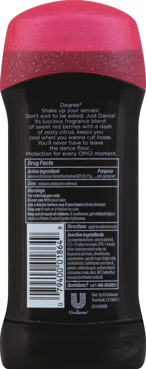 slide 3 of 4, Degree Dry Protection Antiperspirant Deodorant Just Dance, 2.6 oz, 2.6 oz