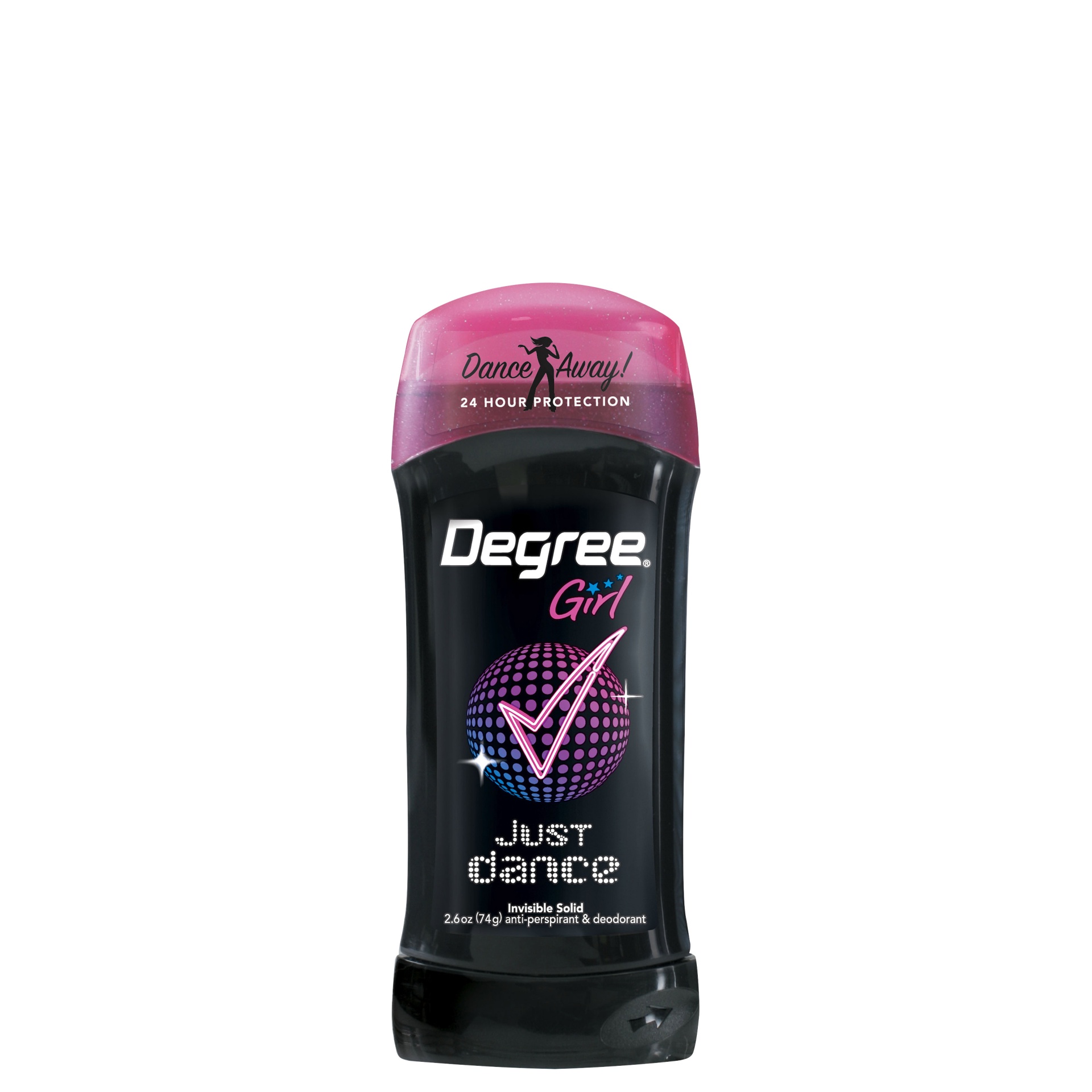 slide 1 of 1, Degree Girl Just Dance Invisible Solid Anti-Perspirant & Deodorant, 2.6 oz