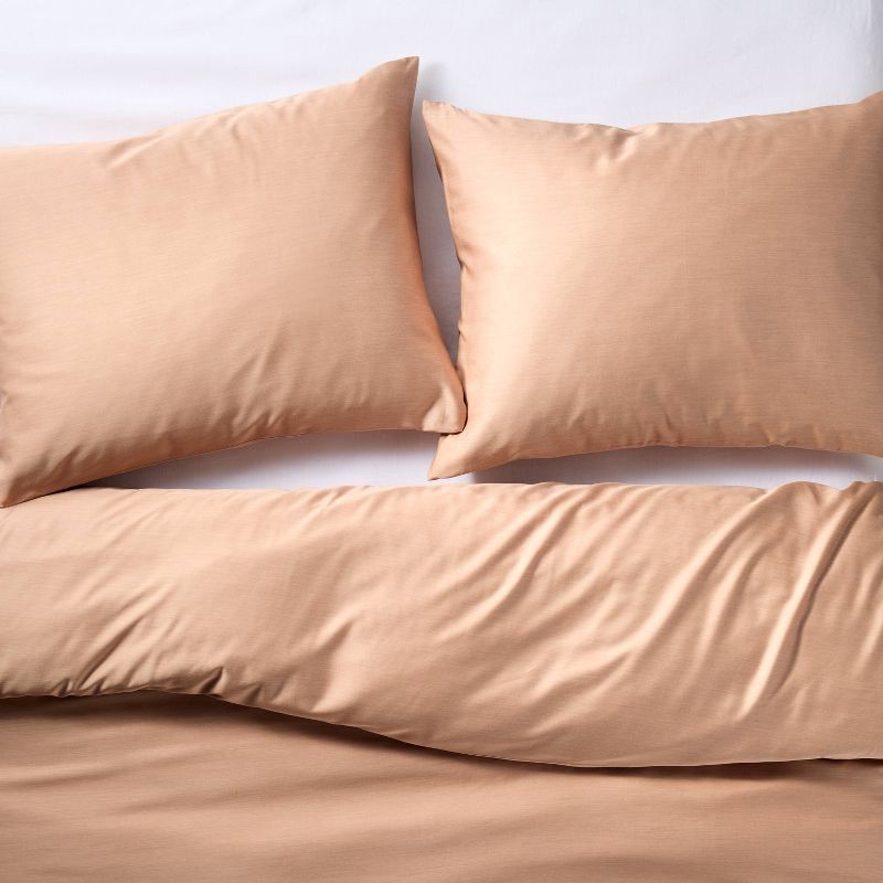 slide 3 of 6, Full/Queen Rayon from Bamboo Duvet Set Light Adobe Clay - Casaluna™, 1 ct